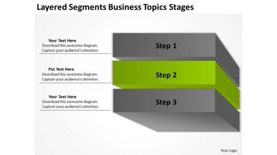 Layered Segments Business Topics Stages Plan Programs PowerPoint Templates