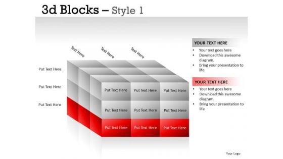 Layers 3d Blocks PowerPoint Slides And Ppt Template Diagrams