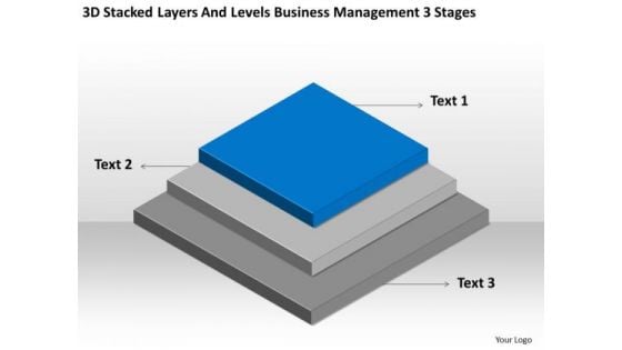 Layers And Levels Business Management 3 Stages Ppt Plans Sample PowerPoint Slides