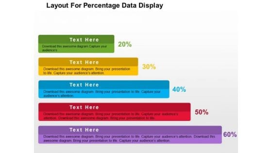 Layout For Precentage Data Display PowerPoint Template