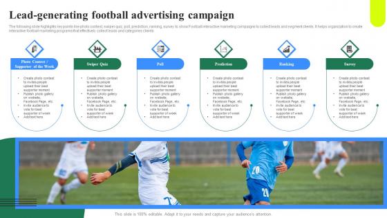 Lead Generating Football Advertising Campaign Designs Pdf