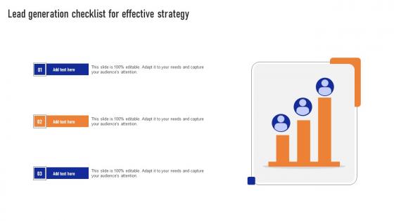 Lead Generation Checklist For Effective Strategy Ppt Inspiration Graphics Pdf