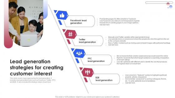 Lead Generation Strategies For Creating Customer Various Techniques For Managing Ideas PDF Lead Generation Strategies For Creating Customer Various Techniques For Managing Ideas PDF