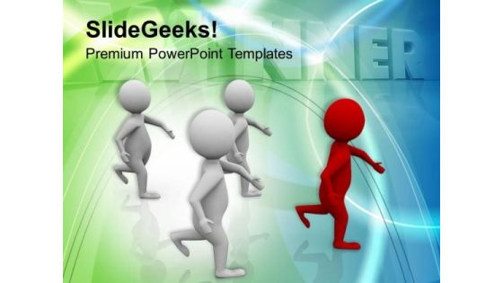 Lead The Crowd With Leadreship Skills PowerPoint Templates Ppt Backgrounds For Slides 0413