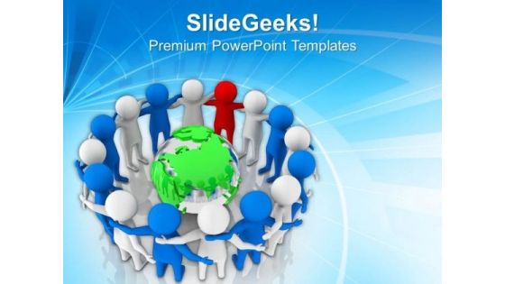 Lead Your Team For Global Business PowerPoint Templates Ppt Backgrounds For Slides 0713