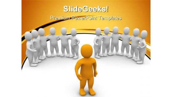 Leader And Groups Leadership PowerPoint Templates And PowerPoint Backgrounds 0611