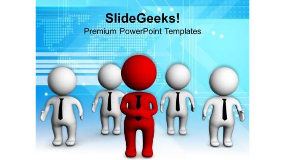 Leader And Team Business Strategy PowerPoint Templates Ppt Backgrounds For Slides 0513