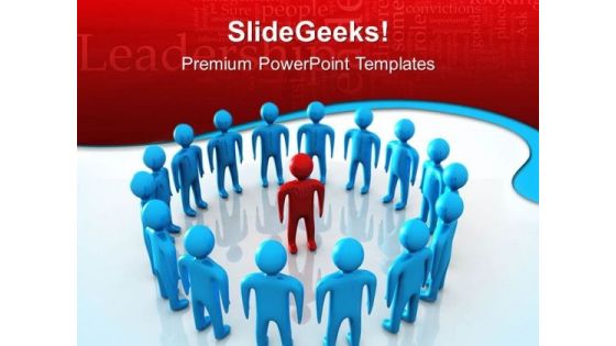 Leader And Team Leadership PowerPoint Templates And PowerPoint Themes 0512