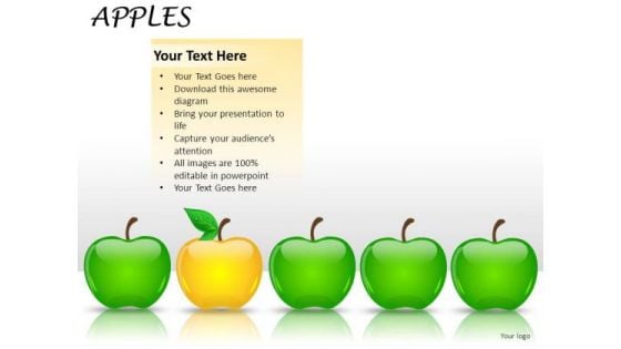 Leader Apples PowerPoint Slides And Ppt Diagram Templates