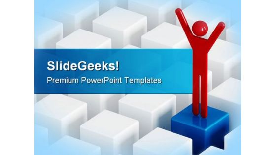 Leader Business PowerPoint Themes And PowerPoint Slides 0711