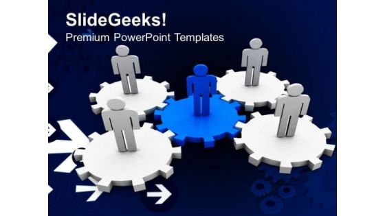 Leader Can Give Ideas To Gear Finance PowerPoint Templates Ppt Backgrounds For Slides 0713