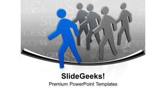 Leader Can Lead Crowd PowerPoint Templates Ppt Backgrounds For Slides 0513 Leader Can Lead Crowd PowerPoint Templates Ppt Backgrounds For Slides 0513