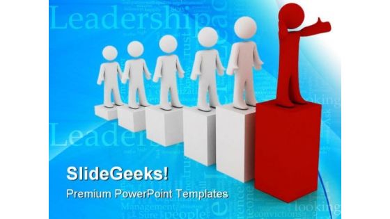 Leader Concept Business PowerPoint Templates And PowerPoint Backgrounds 0711