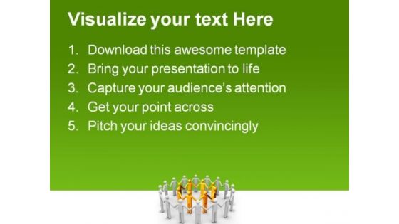 Leader Concept Leadership PowerPoint Themes And PowerPoint Slides 0911