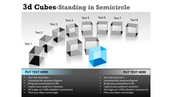 Leader Highlight Points With 3d Cubes PowerPoint Slides And Ppt Diagram Templates