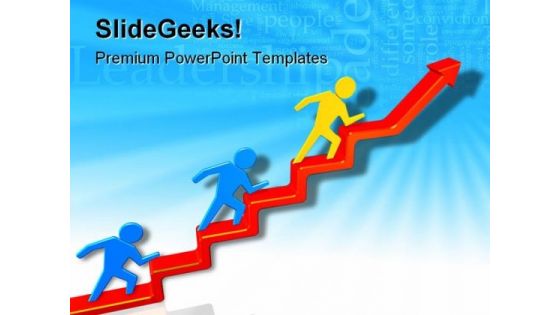 Leader In Business PowerPoint Templates And PowerPoint Backgrounds 0611 Leader In Business PowerPoint Templates And PowerPoint Backgrounds 0611