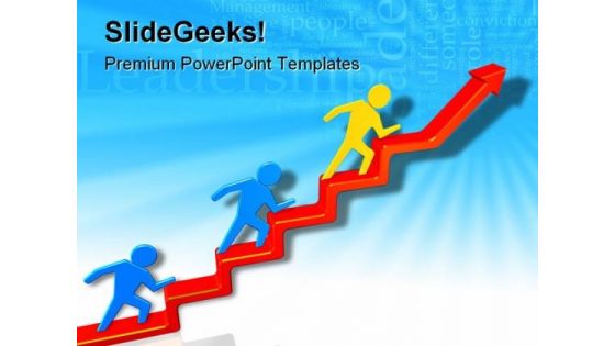 Leader In Business PowerPoint Templates And PowerPoint Backgrounds 0611