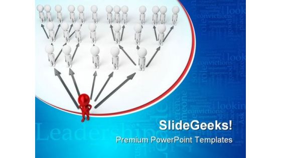 Leader Leadership PowerPoint Templates And PowerPoint Backgrounds 0611
