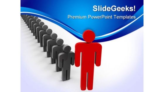 Leader Leadership PowerPoint Themes And PowerPoint Slides 0811