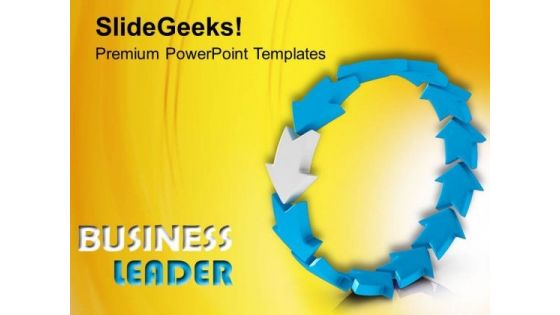 Leader Leading Team As Curved Arrows PowerPoint Templates Ppt Backgrounds For Slides 0313 Leader Leading Team As Curved Arrows PowerPoint Templates Ppt Backgrounds For Slides 0313