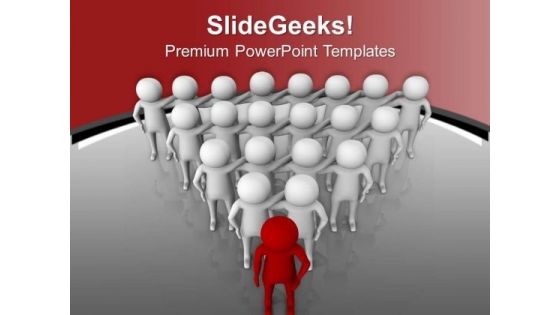 Leader Leads The Team For Effective Results PowerPoint Templates Ppt Backgrounds For Slides 0713 Leader Leads The Team For Effective Results PowerPoint Templates Ppt Backgrounds For Slides 0713