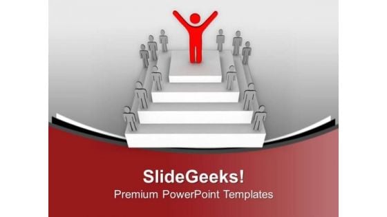 Leader On Top Success Celebration PowerPoint Templates Ppt Backgrounds For Slides 0713 Leader On Top Success Celebration PowerPoint Templates Ppt Backgrounds For Slides 0713