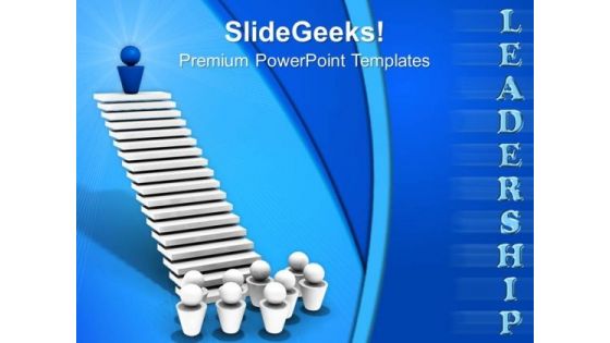 Leader On Top Success PowerPoint Templates And PowerPoint Themes 0712