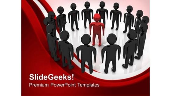 Leader Team Leadership PowerPoint Templates And PowerPoint Themes 0612