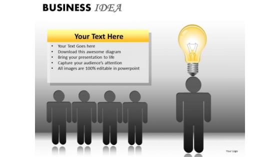 Leader With Ideas PowerPoint Ppt Templates Leader With Ideas PowerPoint Ppt Templates