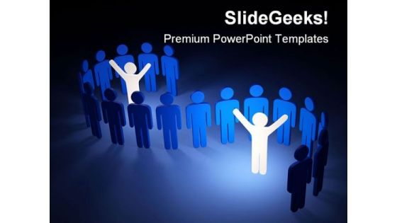 Leaders In Group Leadership PowerPoint Background And Template 1210 Leaders In Group Leadership PowerPoint Background And Template 1210