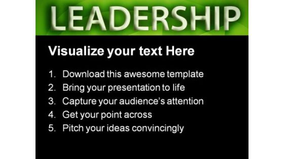 Leadership Abstract PowerPoint Templates And PowerPoint Backgrounds 0711