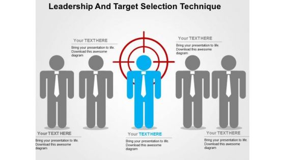 Leadership And Target Selection Technique PowerPoint Template
