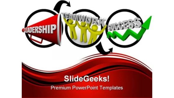 Leadership And Teamwork People PowerPoint Background And Template 1210