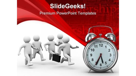 Leadership And Time Concept Business PowerPoint Backgrounds And Templates 1210