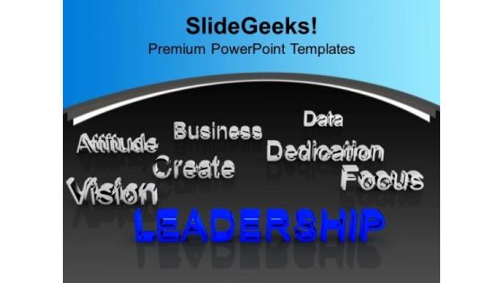 Leadership At Forefront Business Concept PowerPoint Templates Ppt Backgrounds For Slides 1212