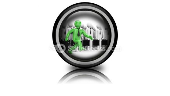 Leadership Business PowerPoint Icon Cc