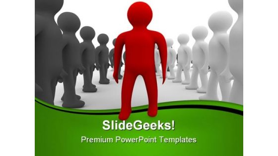 Leadership Concept People PowerPoint Themes And PowerPoint Slides 0911