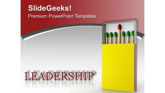 Leadership Is A Unique Quality PowerPoint Templates Ppt Backgrounds For Slides 0713