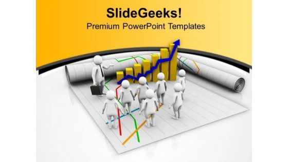 Leadership Meeting And Bar Graph PowerPoint Templates Ppt Backgrounds For Slides 0813