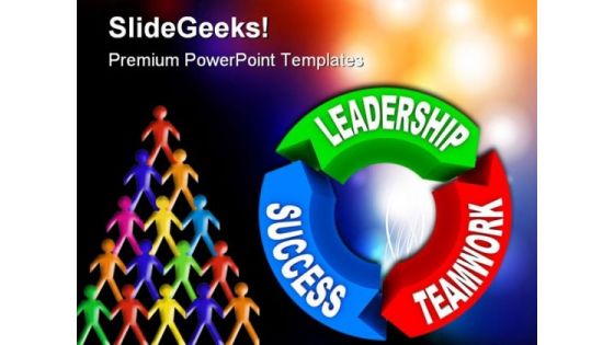 Leadership Success Teamwork Business PowerPoint Background And Template 1210