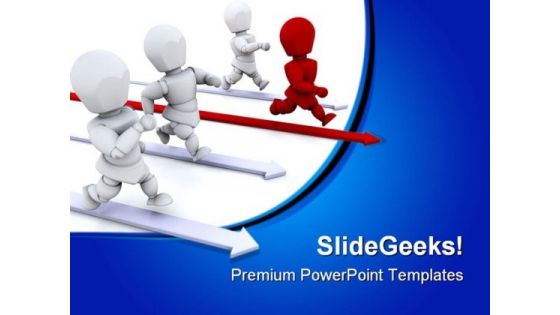 Leading The Way Leadership PowerPoint Themes And PowerPoint Slides 0711