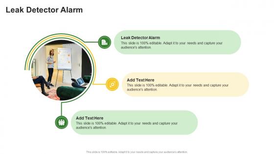 Leak Detector Alarm In Powerpoint And Google Slides Cpb