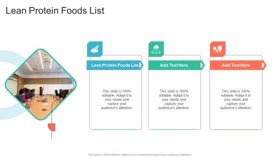 Lean Protein Foods List In Powerpoint And Google Slides Cpb