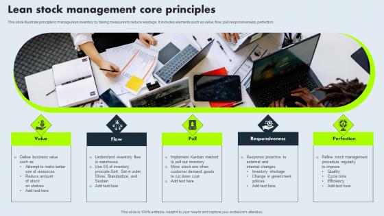 Lean Stock Management Core Principles Clipart Pdf