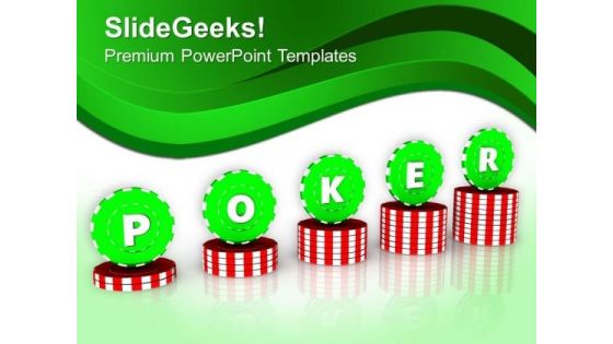 Learn Poker And Enjoy PowerPoint Templates Ppt Backgrounds For Slides 0513