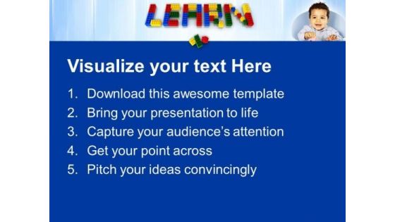 Learn With Lego Blocks Game PowerPoint Templates And PowerPoint Themes 0812