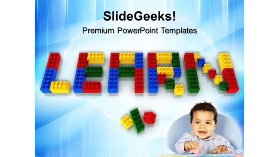 Learn With Lego Blocks Game PowerPoint Templates And PowerPoint Themes 0812