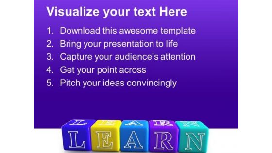 Learning Styles PowerPoint Templates And PowerPoint Themes 0912