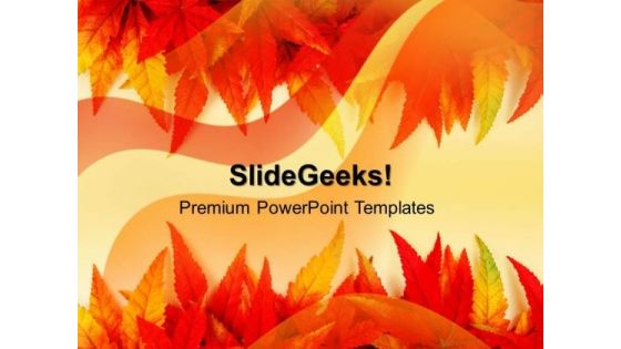 Leaves Frame Abstract PowerPoint Templates And PowerPoint Themes 0512