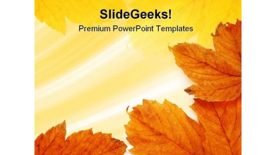 Leaves Frame Background PowerPoint Themes And PowerPoint Slides 0811